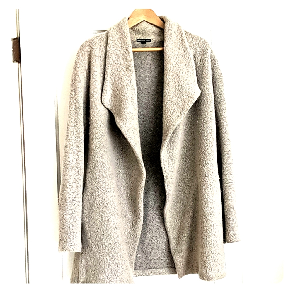 James Perse Open Drape Cardigan - Cement - sz 2